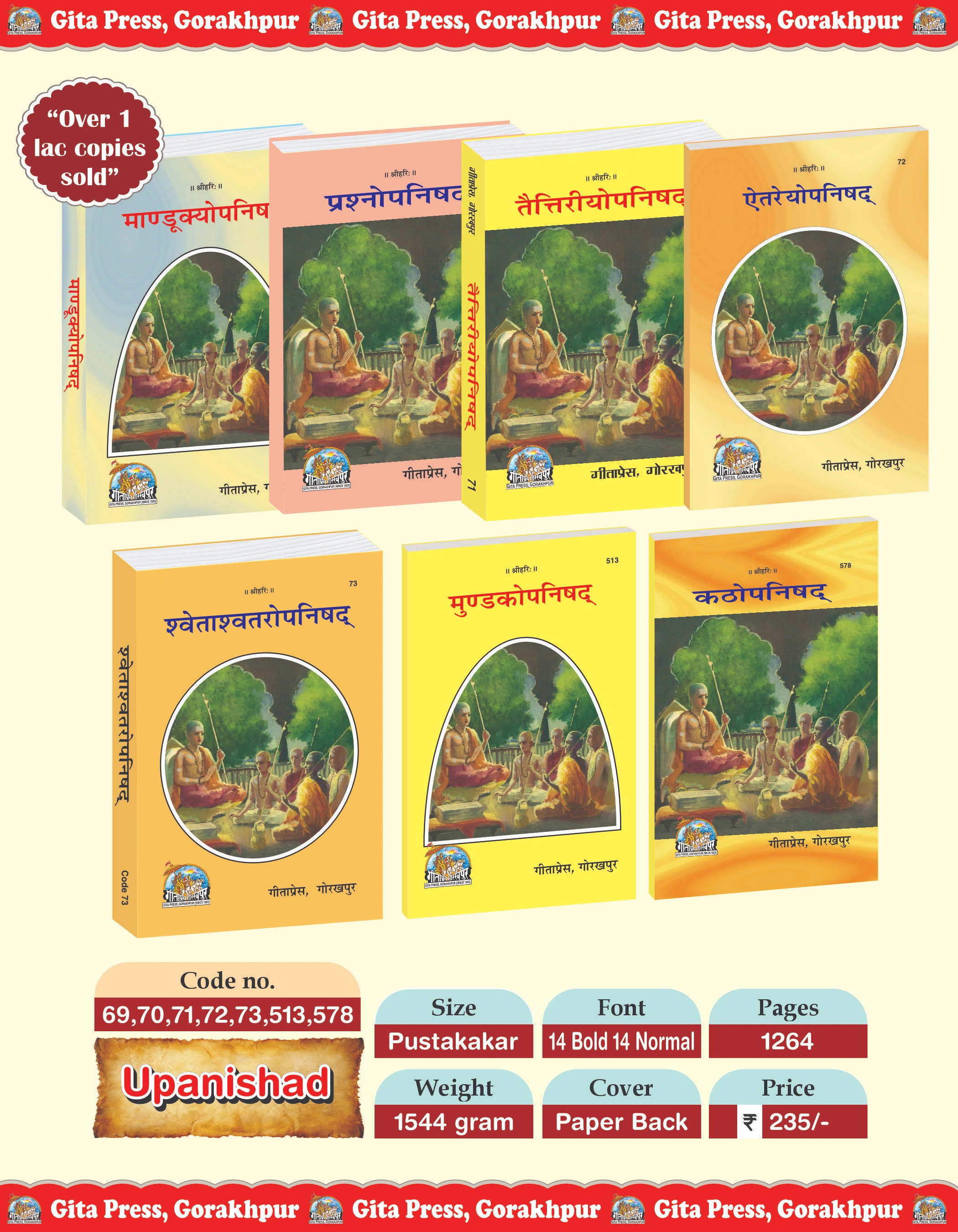 उपनिषदों का समूह (कोड- 69, 70, 71, 72, 73, 513, 578)